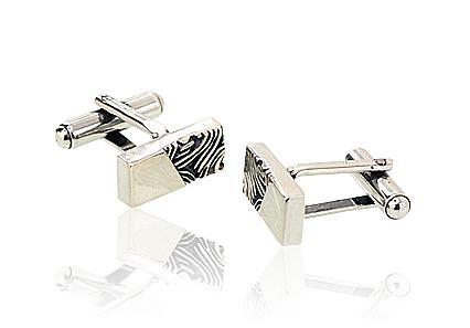 Silver cufflinks