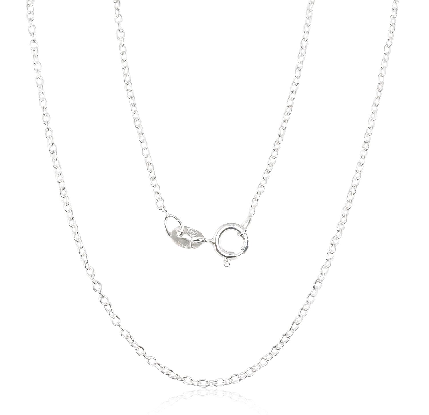 Silver chain Anchor round 1,1 mm