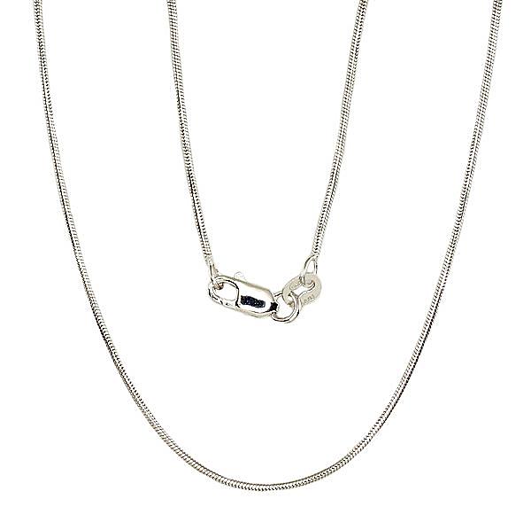 Silver chain Snake 1 mm