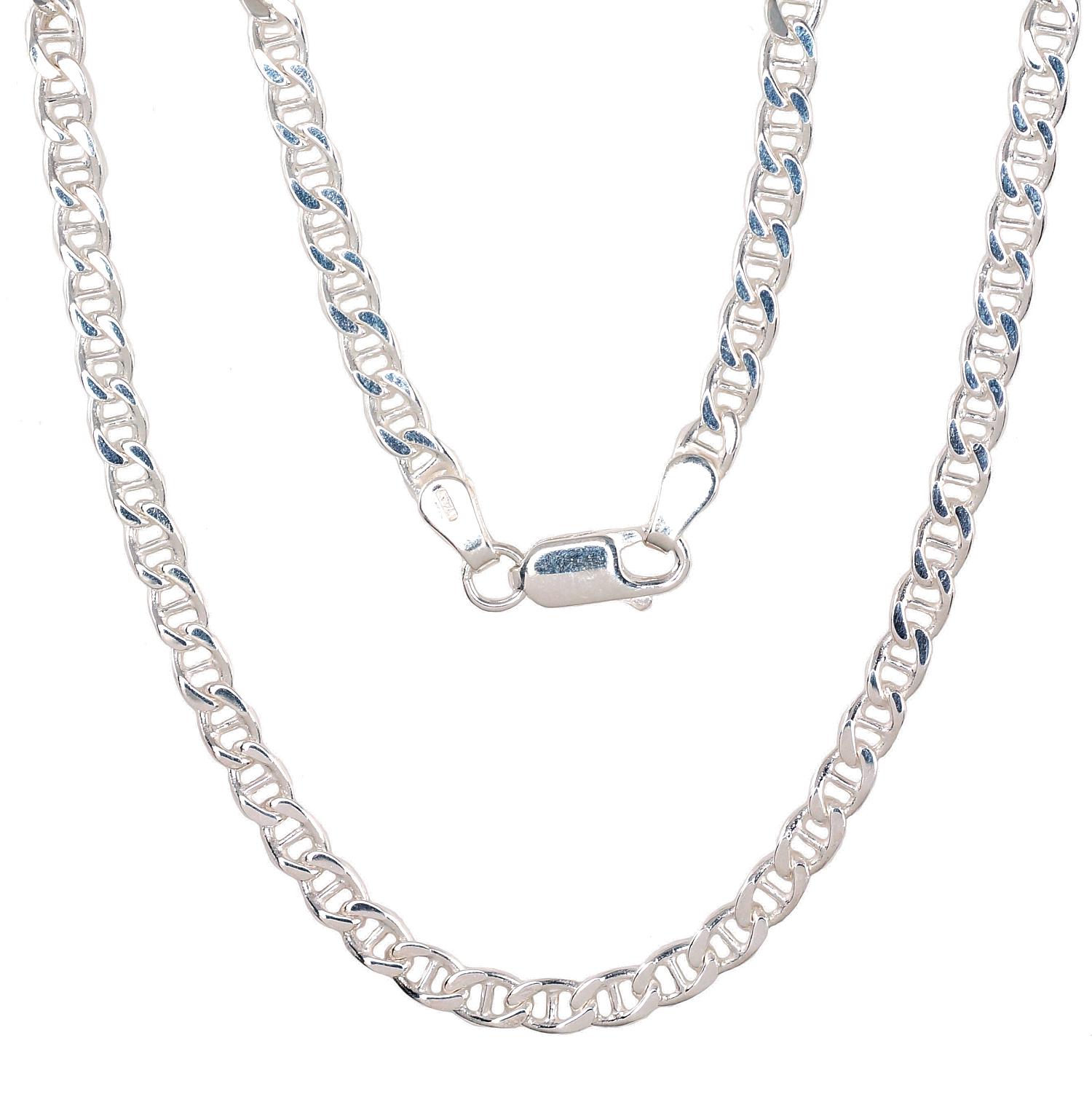 Silver chain Marina 3.9 mm, diamond cut