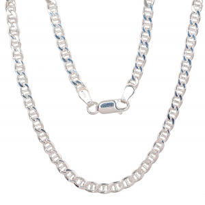 Silver chain Marina 3.9 mm, diamond cut