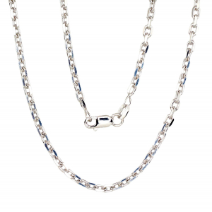 Silver chain Anchor 3 mm, diamond cut