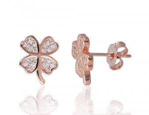 Silver stud earrings