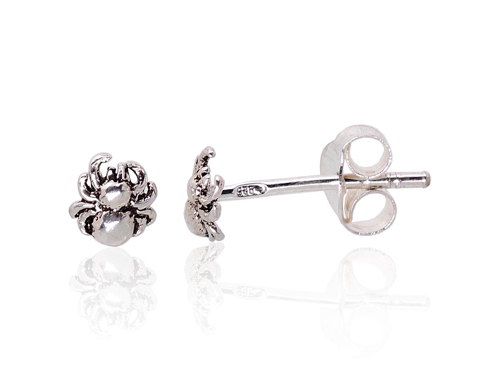 Silver stud earrings