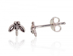 Silver stud earrings