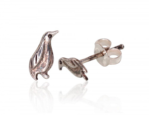 Silver stud earrings