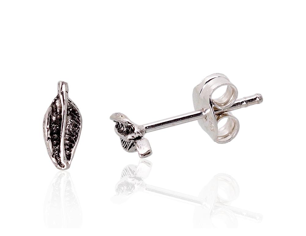 Silver stud earrings