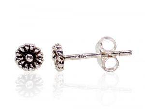 Silver stud earrings