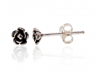 Silver stud earrings