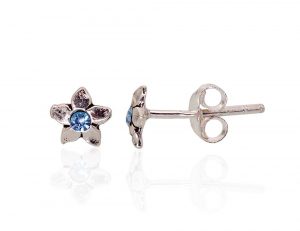 Silver stud earrings