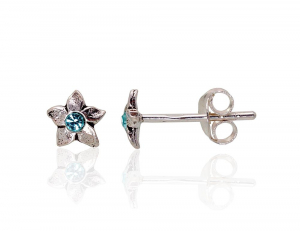 Silver stud earrings