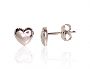 Silver stud earrings