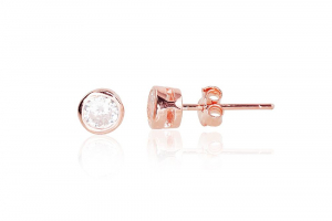 Silver stud earrings