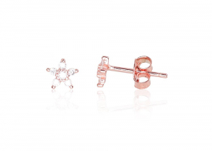 Silver stud earrings