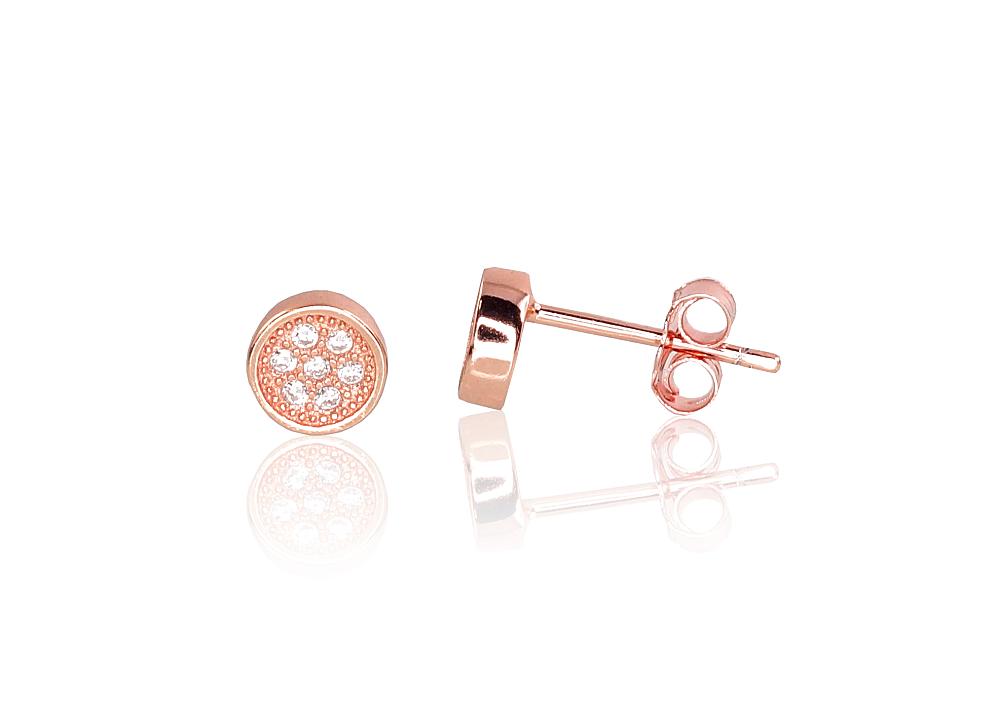 Silver stud earrings