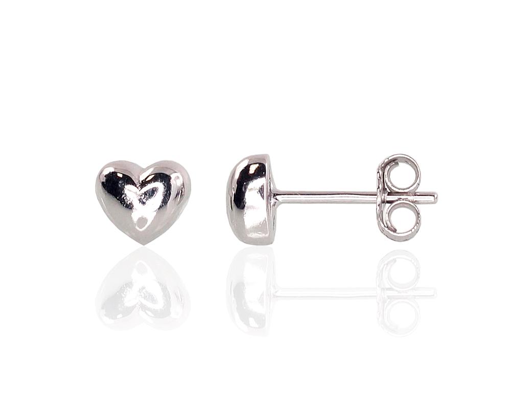 Silver stud earrings