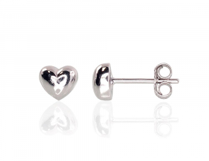 Silver stud earrings