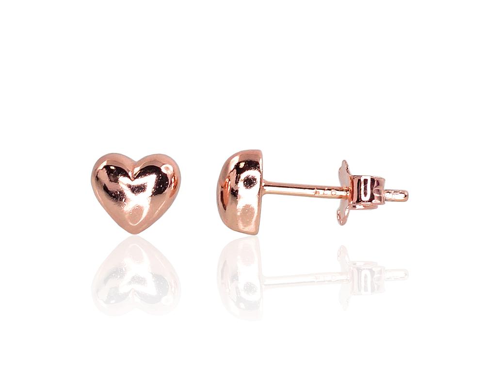 Silver stud earrings