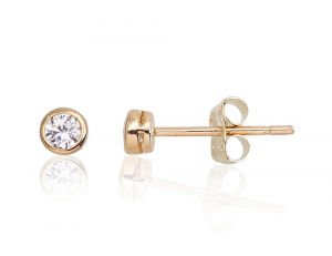 Gold classic studs earrings