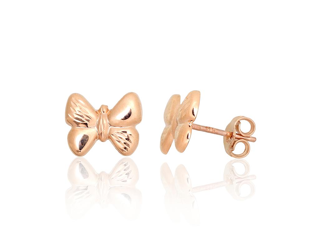 Gold classic studs earrings