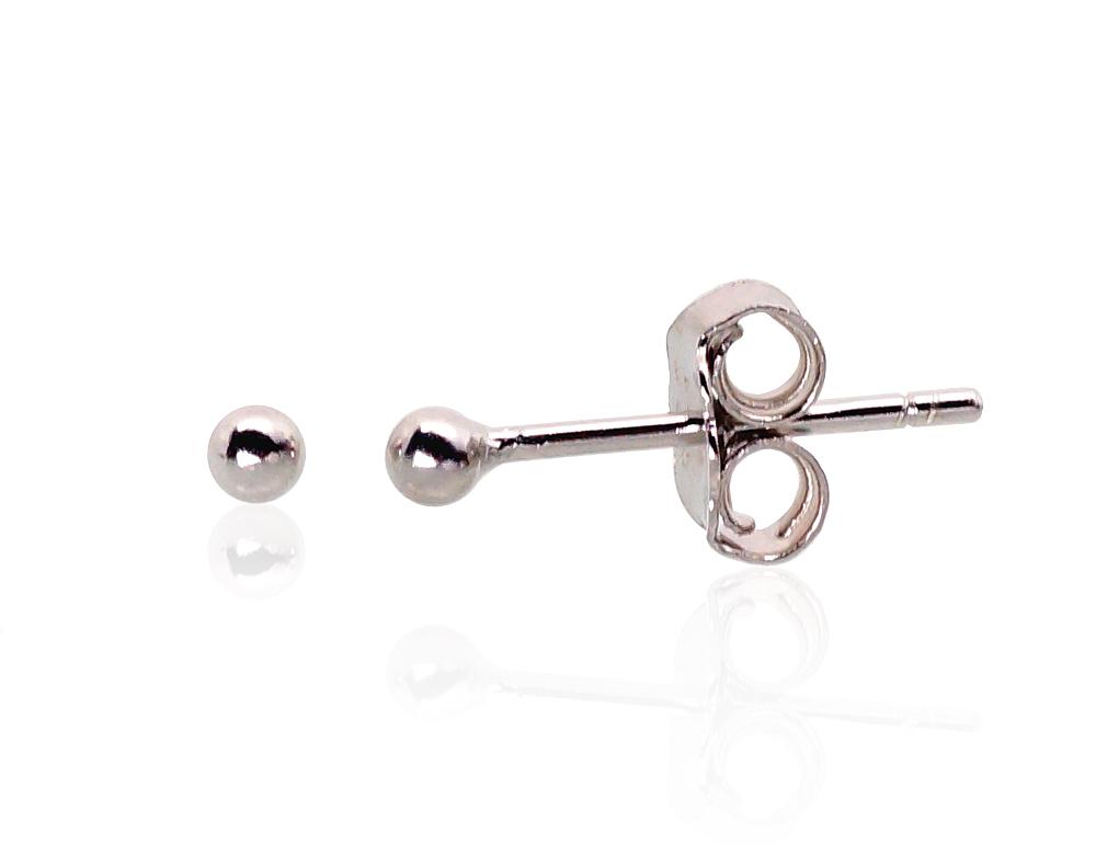 Silver stud earrings