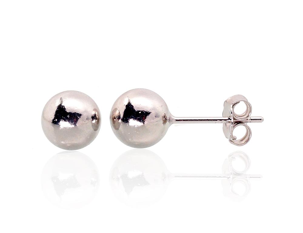 Silver stud earrings