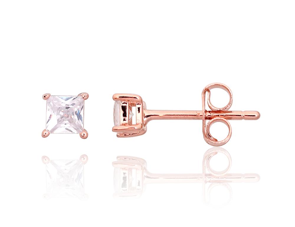 Silver stud earrings