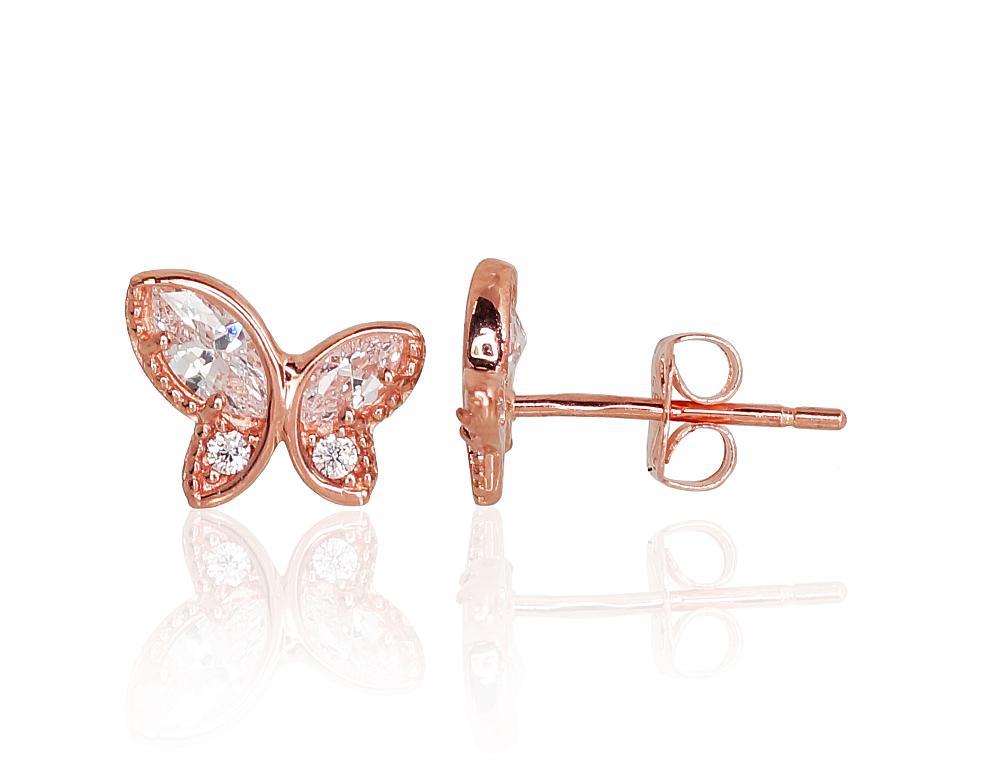 Gold classic studs earrings