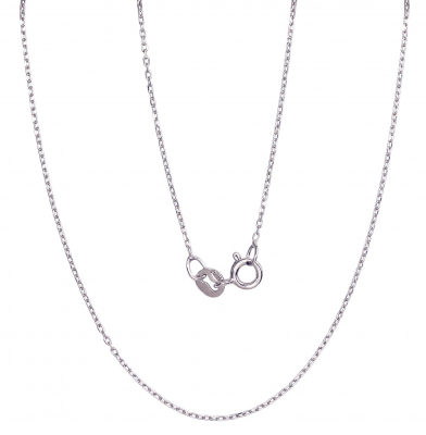 Silver chain Anchor 1 mm, diamond cut