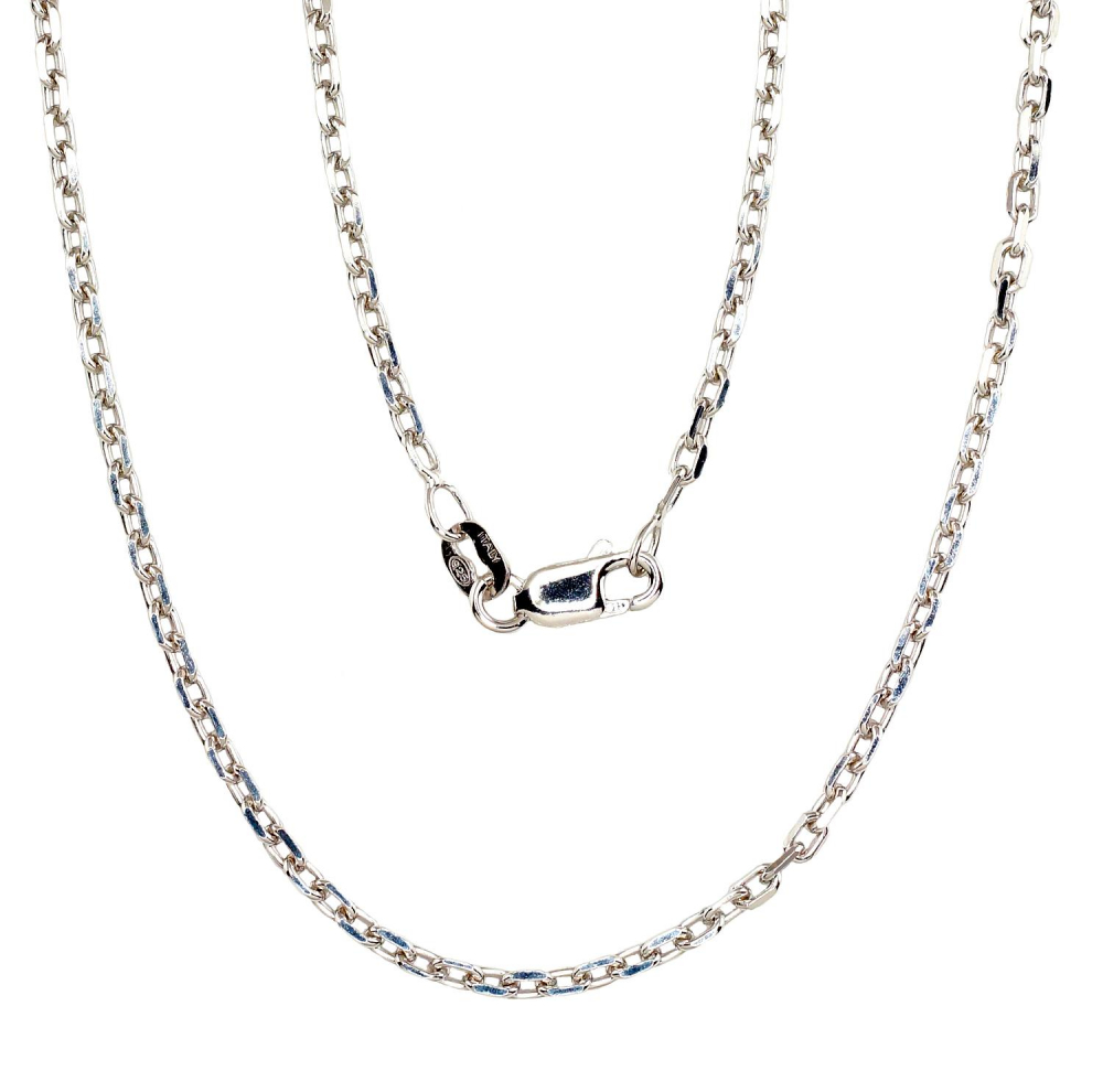 Silver chain Anchor 2.1 mm, diamond cut