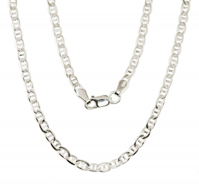 Silver chain Marina 3 mm, diamond cut