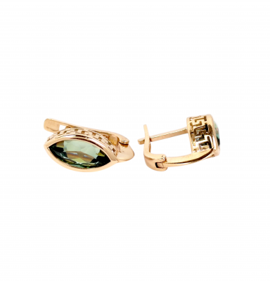 Gold earrings