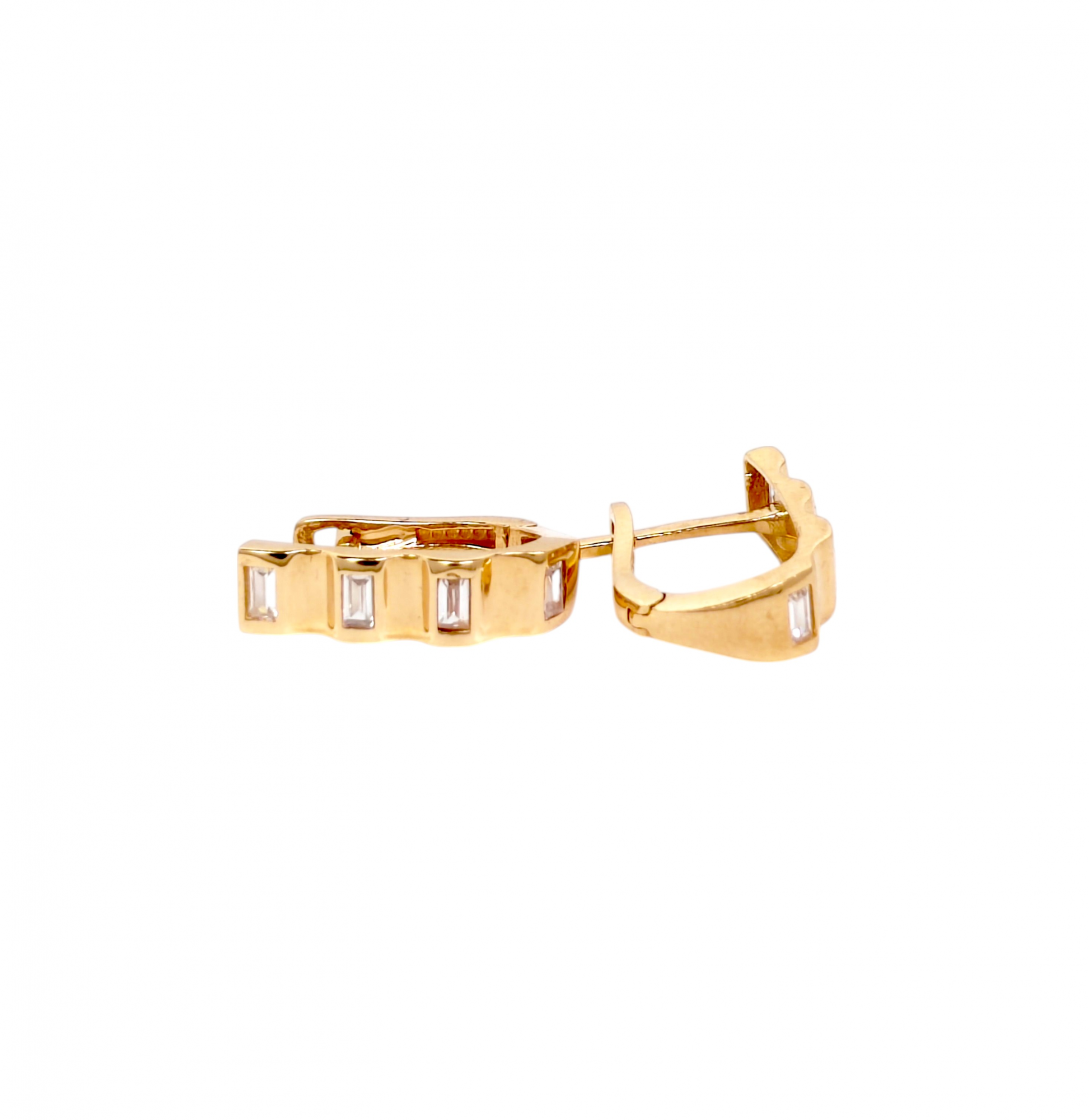 Gold earrings