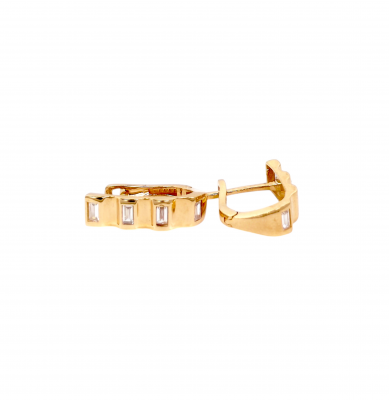 Gold earrings