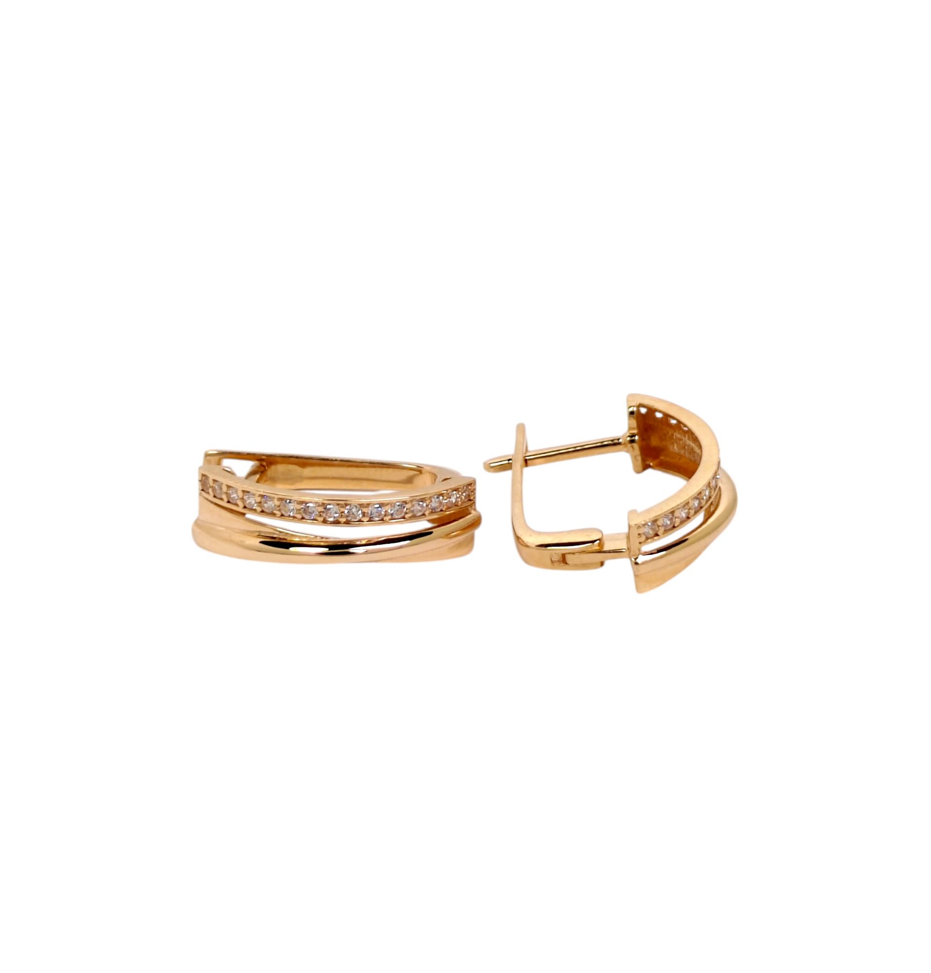Gold earrings