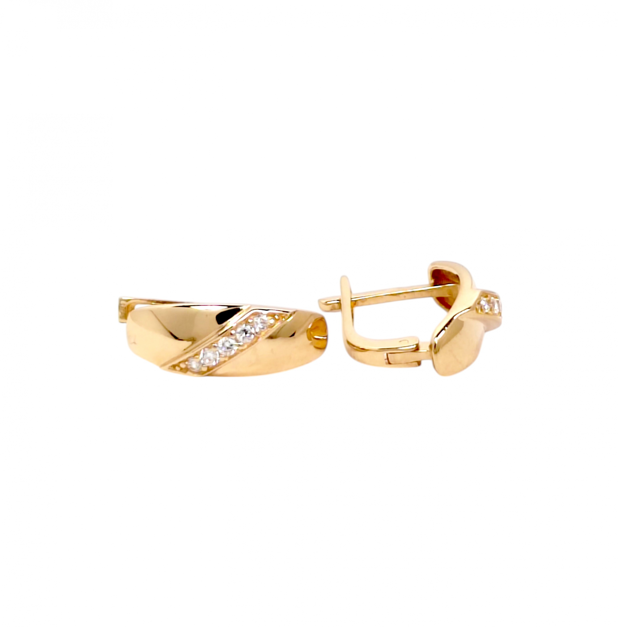 Gold earrings