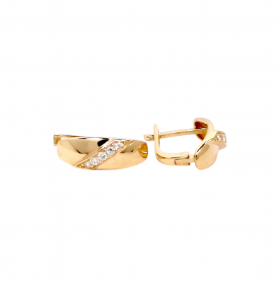 Gold earrings