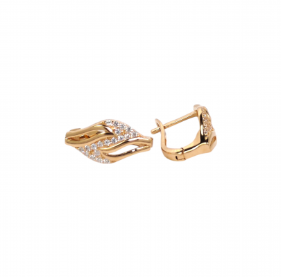Gold earrings