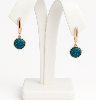 Gold earrings